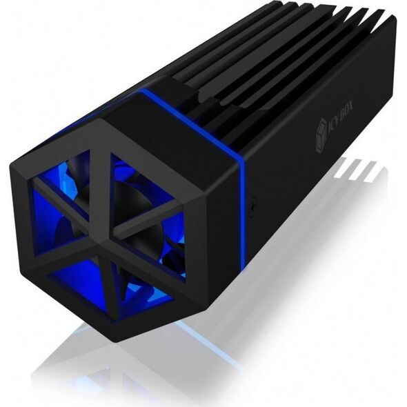 Kieszeń Icy Box USB-C 3.2 Gen 2 - M.2 NVMe SSD RGB (IB-1823MF-C31)