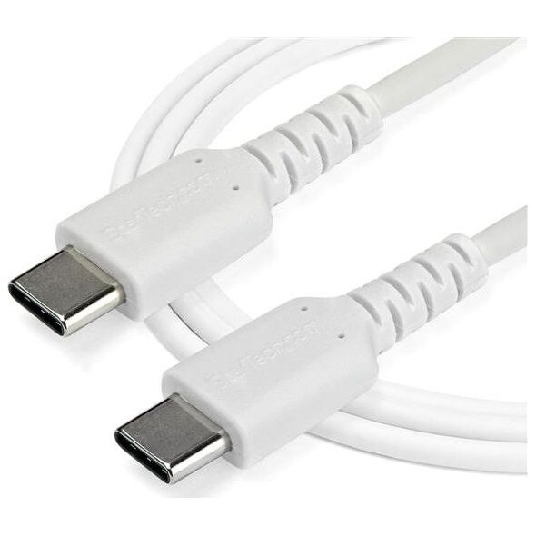 Kabel USB StarTech USB-C - USB-C 1 m Biały (RUSB2CC1MW)