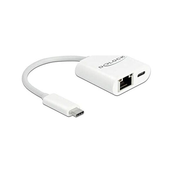 Delock DeLOCK USB-C adapter> Gigabit LAN + PW - LAN 10/100/1000 Mbps with Power Delivery (65402) - RDUA9P59