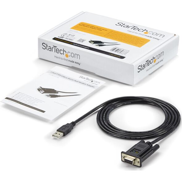 Kabel USB StarTech USB-A - RS-232 1.7 m Czarny (ICUSB232FTN)