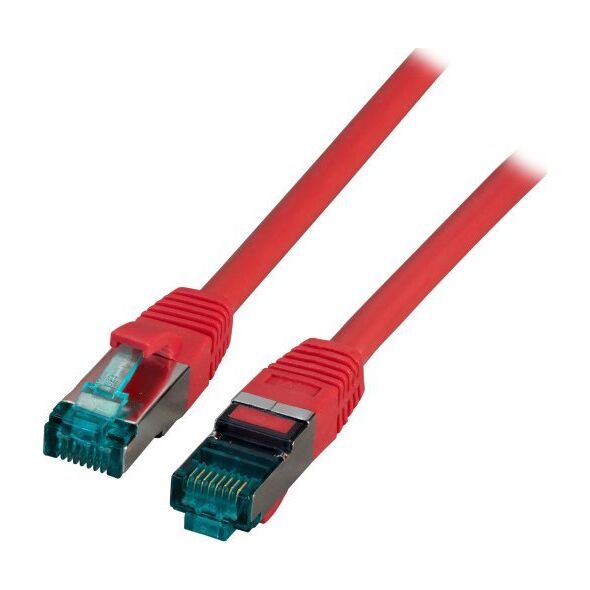 EFB EFB RJ45 Patchkabel S/FTP, Cat.6A, LSZH, 15m, rot