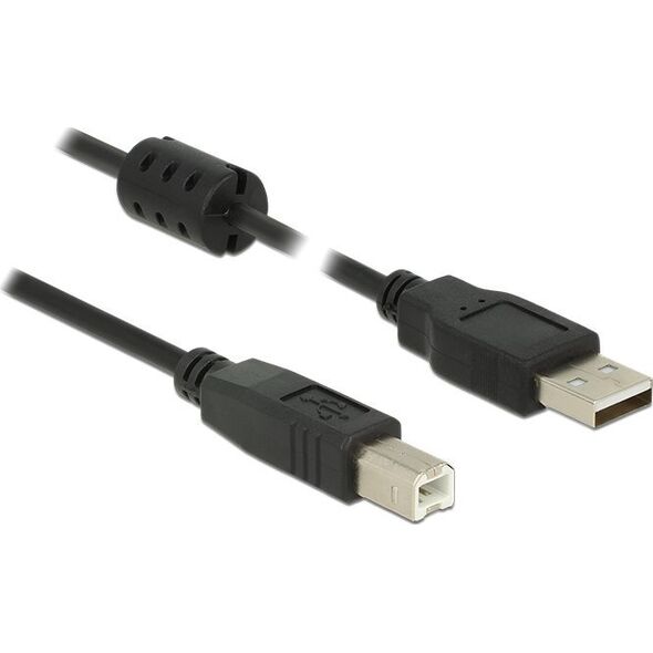 Kabel USB Delock USB-A - USB-B 1 m Czarny (84895)