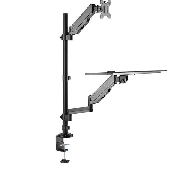 Neomounts Uchwyt biurkowy na monitor 17" - 32" z podstawką na klawiaturę i mysz (DS90-325BL1)
