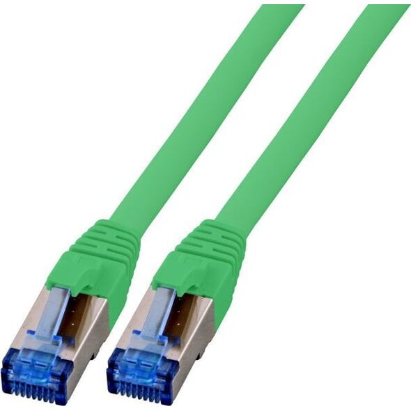 EFB EFB RJ45 Patchkabel S/FTP Cat6A Superflex LSZH GRUEN Laenge 1,5m 10Gbit 500Mhz 100 Prozent Kupfer mit Cat 7 Rohkabel
