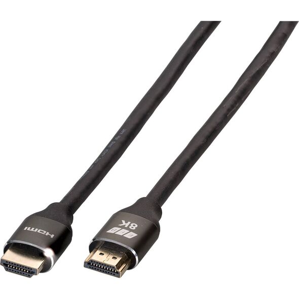 Kabel EFB EFB Ultra HighSpeed HDMI Kabel with Ethernet 8K60Hz A-A St-St Premium Aluminium Stecker 2m schwarz