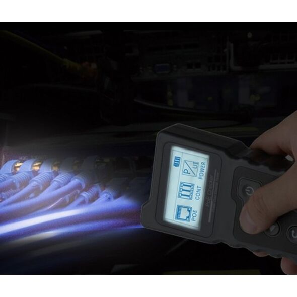 Terminal sieciowy Techly TECHLY Professioneller PoE RJ45 Tester
