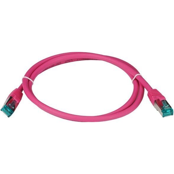 EFB EFB RJ45 Patchkabel S/FTP Cat6A LSZH Magenta Laenge 1m 4x2xAWG27/7 nach TIA/EIA568B geschirmt Uebertragungsstandards 10Gbit