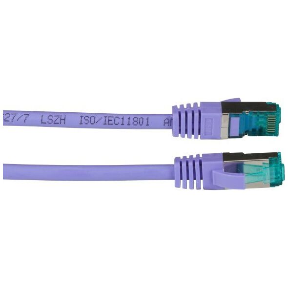 EFB EFB RJ45 Patchkabel S/FTP Cat6A LSZH Violett Laenge 5m 4x2xAWG27/7 nach TIA/EIA568B geschirmt Uebertragungsstandards 10Gbit