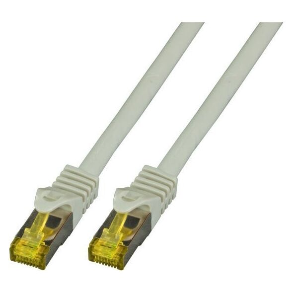 EFB EFB Patchkabel Cat6a S/FTP LSZH mit Cat7 Rohkabel 1,5m GRAU 10 Gigabit Ethernet 600MHz 4x2xAWG26/7 Flammwidrig Raucharm