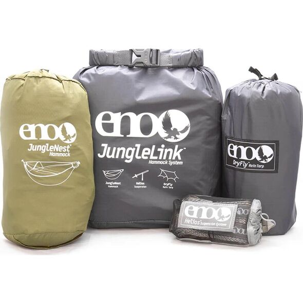 Eno JungleLink Hammock System, Charcoal/ Evergreen