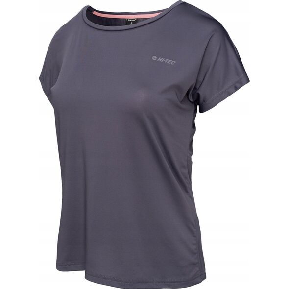 Hi-Tec Damska koszulka zkrótkim rękawem Hi-tec Lady Hine szara rozmiar XL
