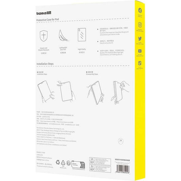 Etui na tablet Baseus Etui ochronne Baseus Simple Pad (2017/2018) 9.7" (przeźroczyste)