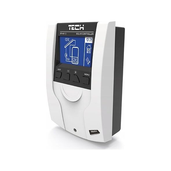 Tech Tech sterownik ST-401N PWM do instalacji solarnych, biały ST401NPWMWH