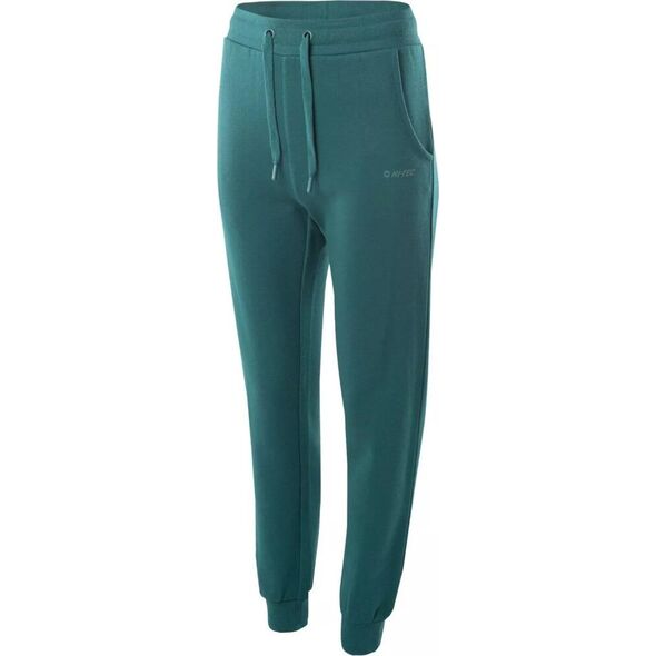 hitec Damskie spodnie dresowe joggery Hi-tec Lady Melian bawełniane ocieplane turkusowe rozmiar M