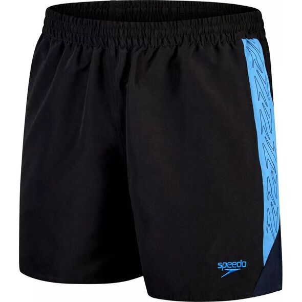 Speedo Męskie szorty Speedo HYPERBOOM SPL 16" WSHT AM black/beach blue/true navy rozmiar XS