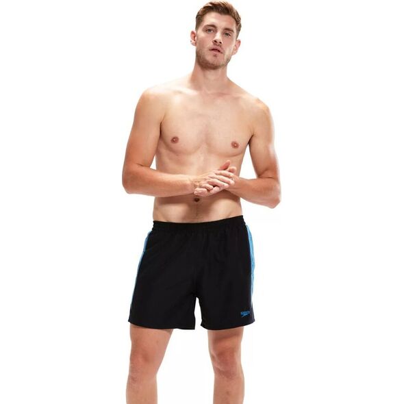 Speedo Męskie szorty Speedo HYPERBOOM SPL 16" WSHT AM black/beach blue/true navy rozmiar XS