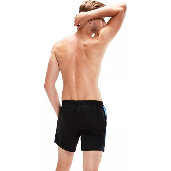 Speedo Męskie szorty Speedo HYPERBOOM SPL 16" WSHT AM black/beach blue/true navy rozmiar XS