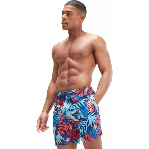 Speedo Męskie szorty Speedo PRINT REDONDO EDGE VOLLEY 17" 410 peacoat/print rozmiar L