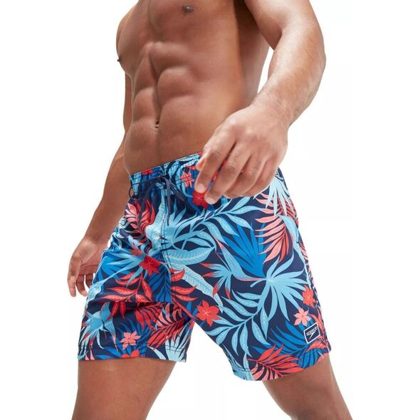 Speedo Męskie szorty Speedo PRINT REDONDO EDGE VOLLEY 17" 410 peacoat/print rozmiar L