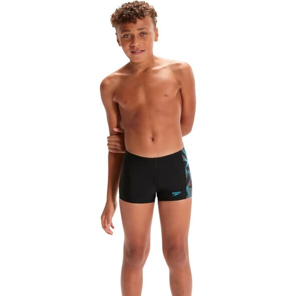 Speedo Dziecięce kąpielówki Speedo Hyperboom Pnl Asht Jm black/bolt/dove grey rozmiar 13-14