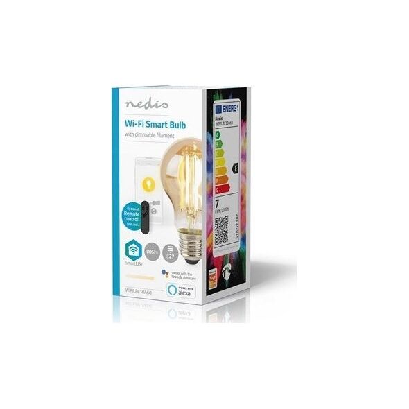 Nedis Nedis SmartLife lampa LED Ciepłe białe 7 W E27 E