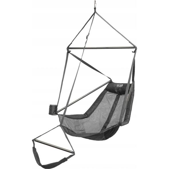 Eno Lounger Hanging Chair, Grey/ Charcoal