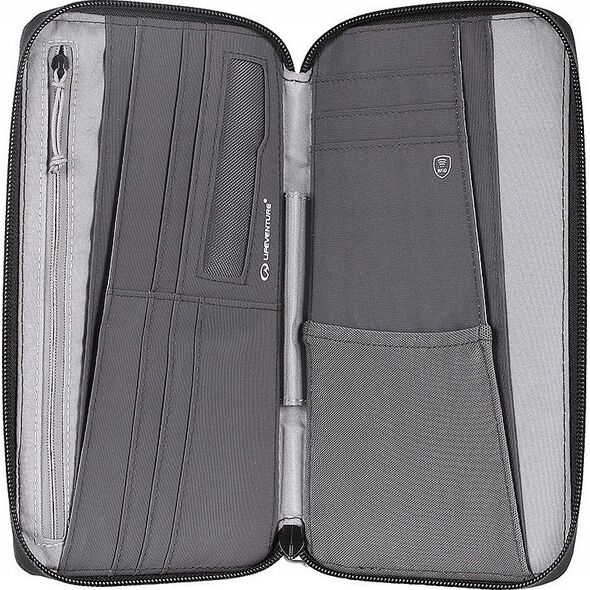 Lifeventure RFID Travel Wallet, Recycled, Grey