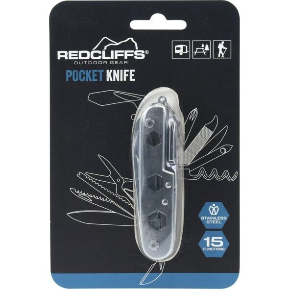 Redcliffs ZESTAW SURVIVALOWY TURYSTYCZNY SCYZORYK 15w1 SILVER