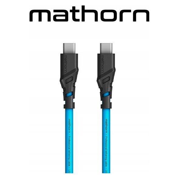 Kabel USB C2G Kabel fotograficzny Mathorn MTC-210 2m 20Gbps 4K 60Hz PD100W USB C-C ArcticBlue
