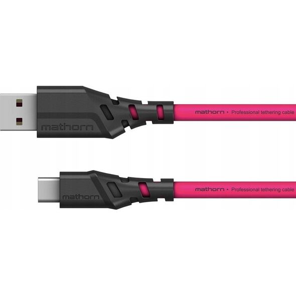 Kabel USB Eaton Kabel fotograficzny Mathorn MTC-200M 2m 10Gbps PD60W USB A-C Magenta