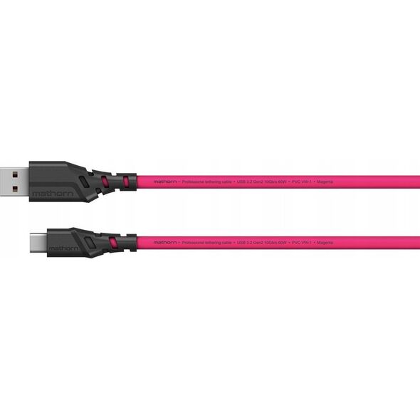 Kabel USB Eaton Kabel fotograficzny Mathorn MTC-200M 2m 10Gbps PD60W USB A-C Magenta