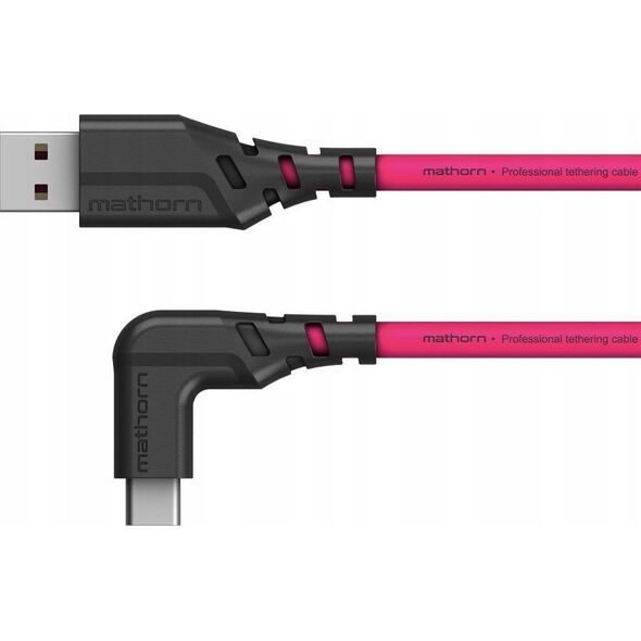 Kabel USB Eaton Kabel fotograficzny Mathorn MTC-201M 2m 10Gbps 60W USB A-C90 Magenta
