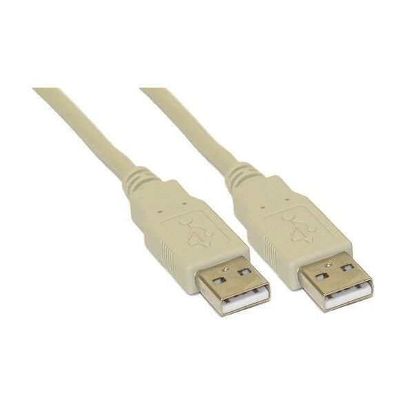 Kabel USB InLine USB-A - USB-A 2 m Biały (34318H)