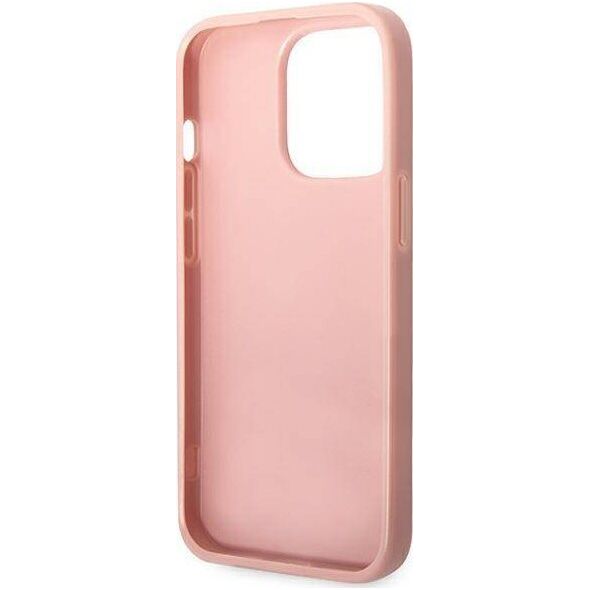 Guess Etui Guess GUHCP14LHGGSHP Apple iPhone 14 Pro różowy/pink hard case Glitter Script