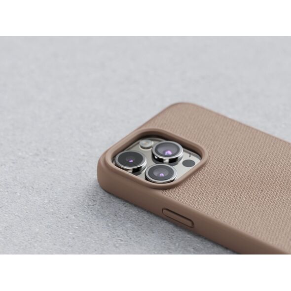 Njord by Elements Etui do iPhone 15 Pro Max MagSafe Tkanina - Różowy piasek