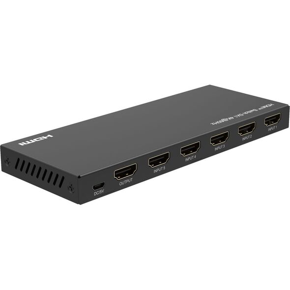 System przekazu sygnału AV MicroConnect Microconnect MC-HDMISWITCH0501-4K przełącznik wideo