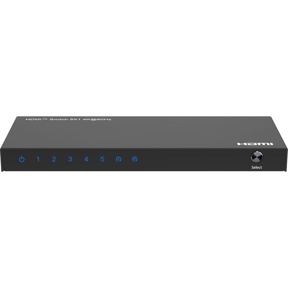 System przekazu sygnału AV MicroConnect Microconnect MC-HDMISWITCH0501-4K przełącznik wideo