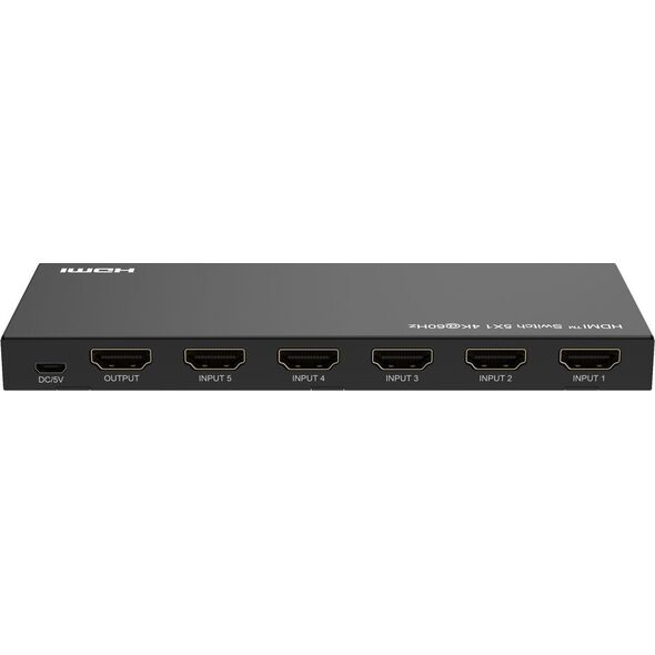 System przekazu sygnału AV MicroConnect Microconnect MC-HDMISWITCH0501-4K przełącznik wideo