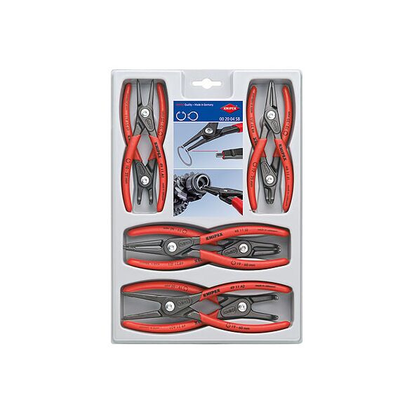 Knipex Zestaw szczypiec do pierścieni osadczych 8szt. (002004SB)