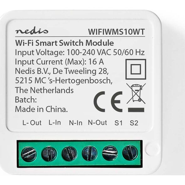Τερματικό δικτύου Nedis Nedis WIFIWMS10WT ελεγκτής για έξυπνο φωτισμό Ενσύρματο και Ασύρματο Λευκό