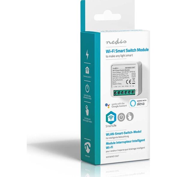 Τερματικό δικτύου Nedis Nedis WIFIWMS10WT ελεγκτής για έξυπνο φωτισμό Ενσύρματο και Ασύρματο Λευκό