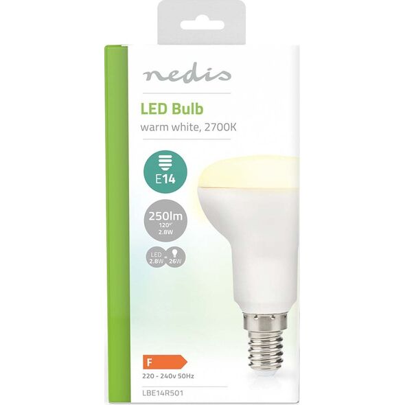 Λάμπα LED Nedis Nedis LBE14R501 Ζεστό λευκό 2,8 W E14 F 13840525 5412810000000