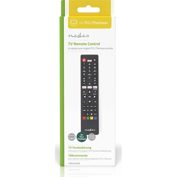 Πιλότος RTV Nedis Nedis TVRC45TCBK πιλότος Υπέρυθρες TV Πατήστε τα κουμπιά
