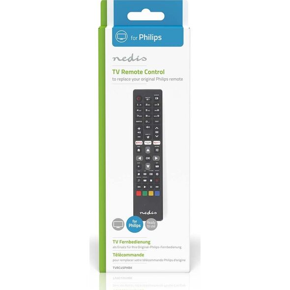 Πιλότος RTV Nedis Nedis TVRC45PHBK πιλότος Υπέρυθρες TV Πατήστε τα κουμπιά