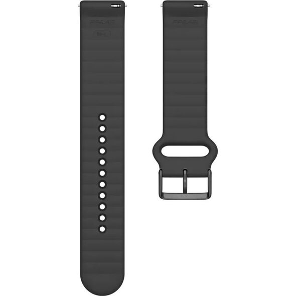 Λουράκι ρολογιού Polar Polar 20mm S-L T, μαύρη σιλικόνη