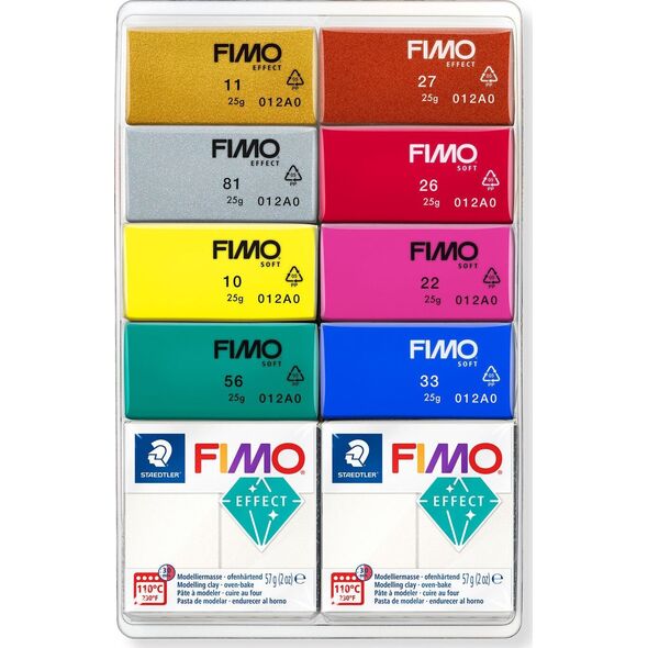 Fimo FIMO Μάζα Μοντελοποίησης Effect Mixing Pearls Σετ 10 τεμαχίων λιανικής