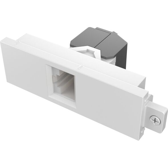Vision VISION Techconnect Modulare AV-Frontplatte - 30 ΧΡΟΝΙΑ ΕΓΓΥΗΣΗ - RJ45 CAT6A-Μονάδα - Υποδοχή στο μπροστινό μέρος - Σφιγκτήρας γυμνού σύρματος στο πίσω μέρος - Χαμηλή διασταυρούμενη ομιλία (NEXT) ανά σχεδίαση - σύμφωνη με τις προϋποθέσεις εγγύησης σ