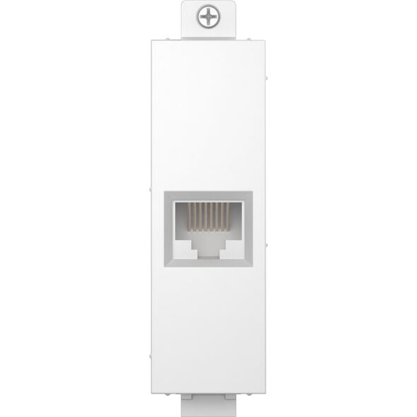 Vision VISION Techconnect Modulare AV-Frontplatte - 30 ΧΡΟΝΙΑ ΕΓΓΥΗΣΗ - RJ45 CAT6A-Μονάδα - Υποδοχή στο μπροστινό μέρος - Σφιγκτήρας γυμνού σύρματος στο πίσω μέρος - Χαμηλή διασταυρούμενη ομιλία (NEXT) ανά σχεδίαση - σύμφωνη με τις προϋποθέσεις εγγύησης σ
