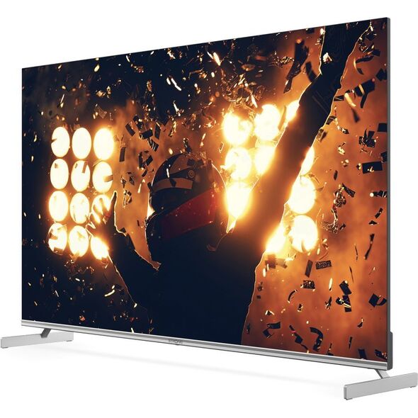Telewizor Strong Strong SRT 55UF8733 139,7 cm (55") 4K Ultra HD Smart TV Wi-Fi Metaliczny, Srebrny 350 cd/m²