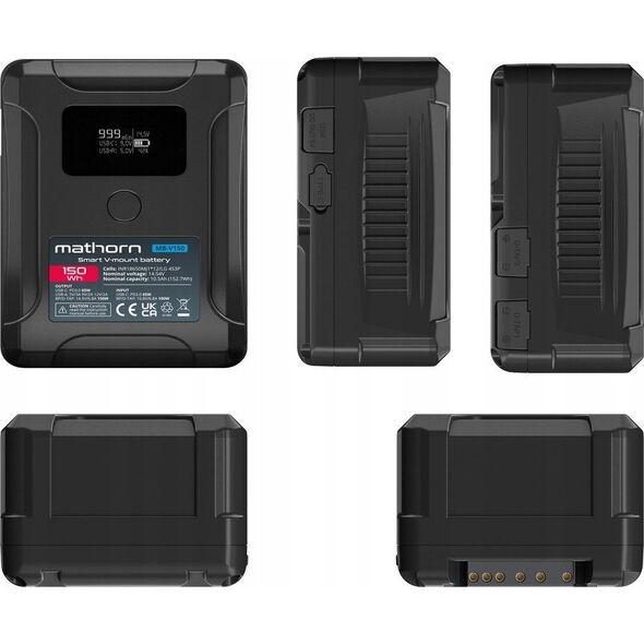 Akumulator Canyon Bateria Mathorn MB-V150 10500mAh PD65W OLED USB-C 150Wh V-mount